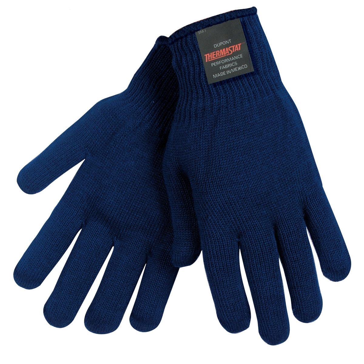 Blue Insulated String Knit Gloves - MCR Safety - Thermal Comfort