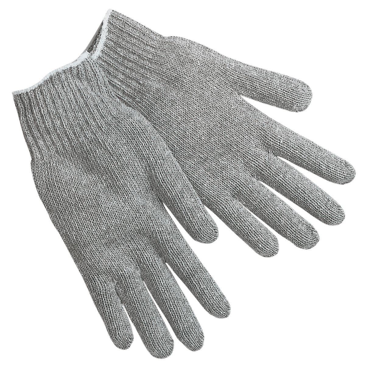 Gray Knit Gloves - MCR Safety - Durable Cotton Blend