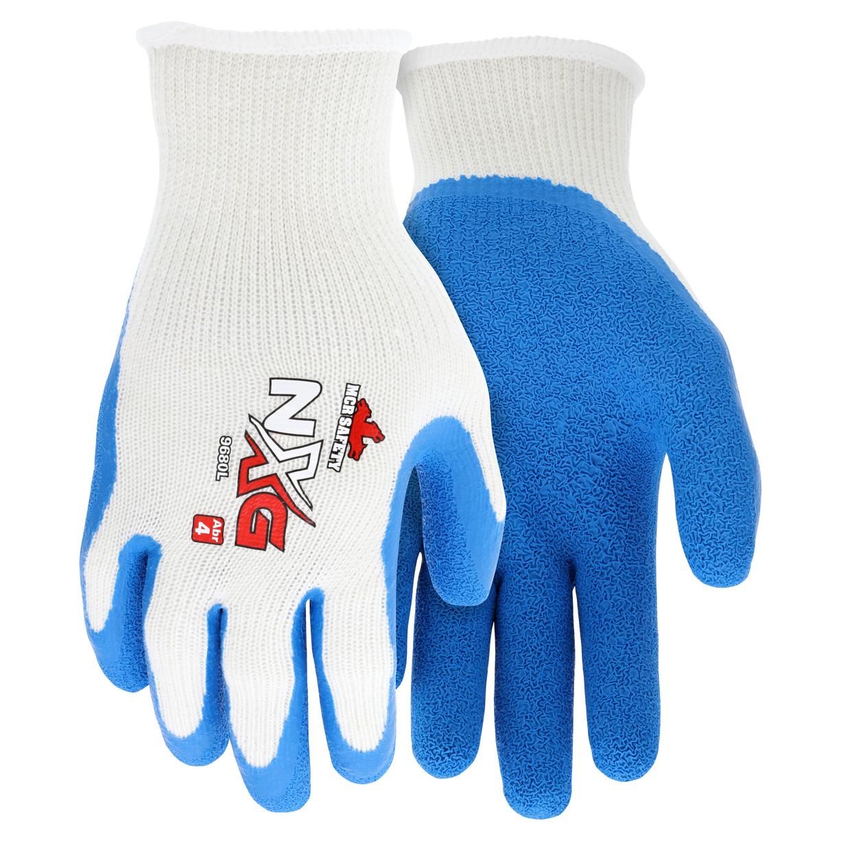 10 Gauge String Knit Gloves - MCR Safety - Latex Coated