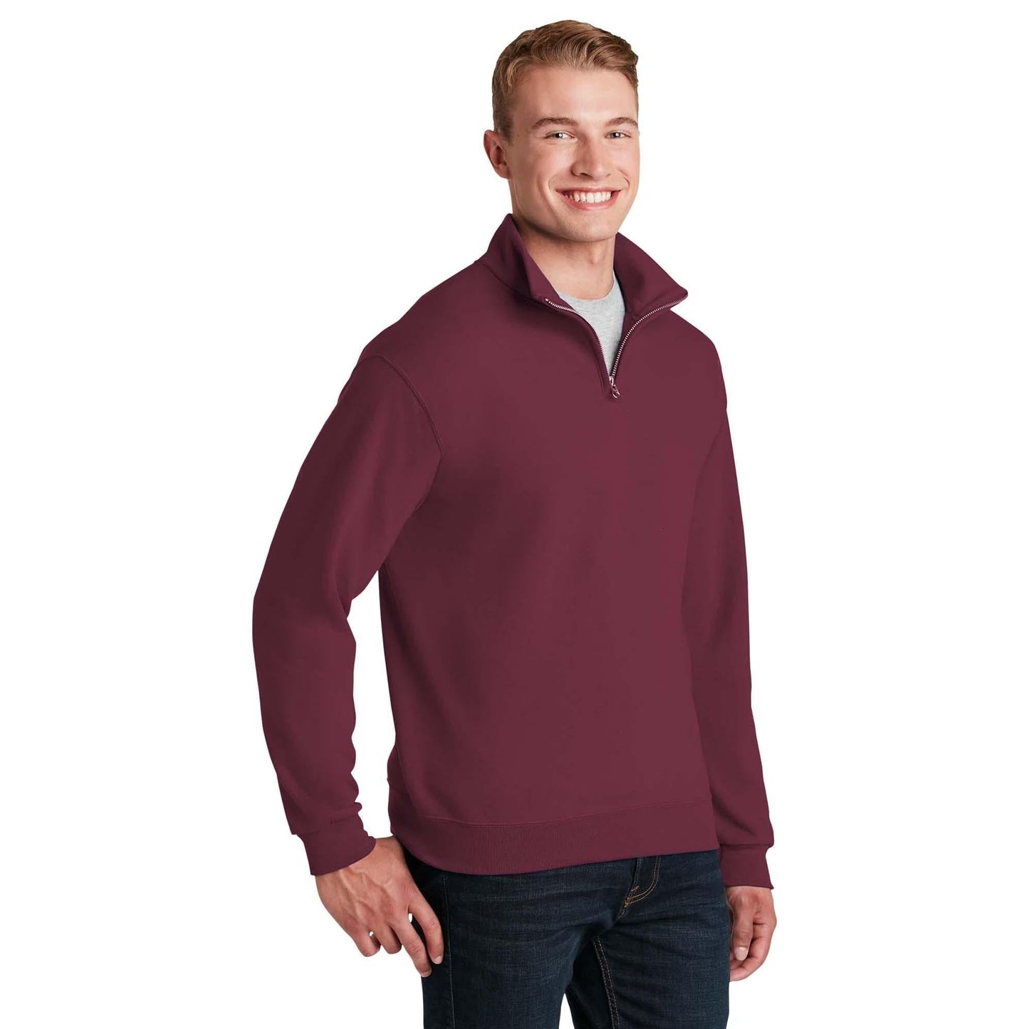 Oxford Sweatshirts - Jerzees - Stylish Cadet Collar - Durable Fabric