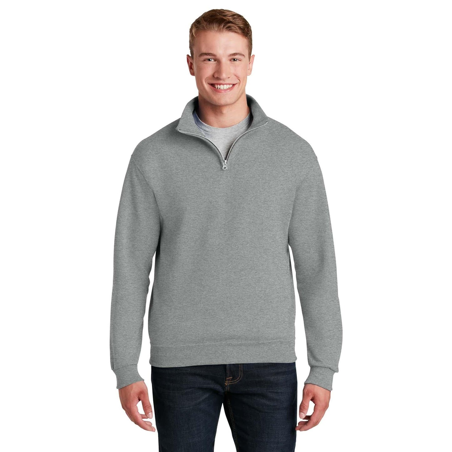 Oxford Sweatshirts - Jerzees - Stylish Cadet Collar - Durable Fabric