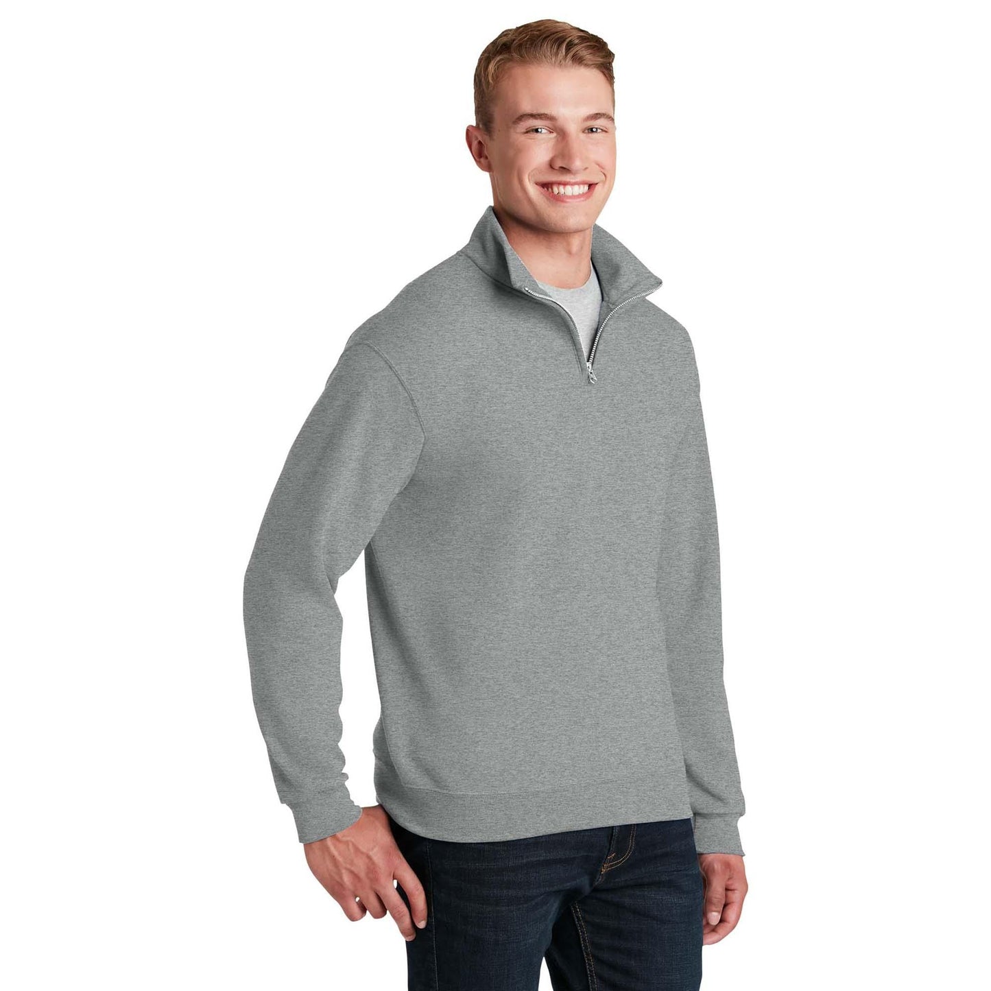 Oxford Sweatshirts - Jerzees - Stylish Cadet Collar - Durable Fabric