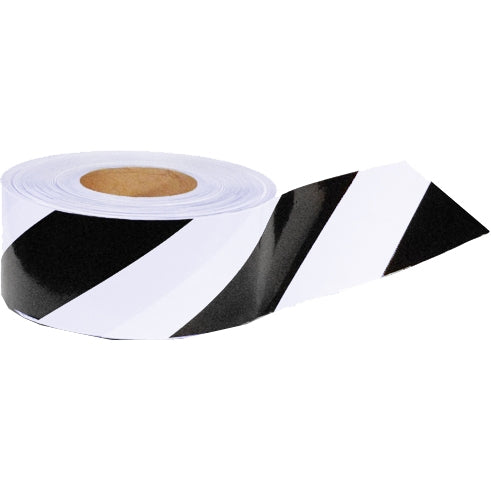 Black/White Striped Marking Tape - Presco - Flexible PVC