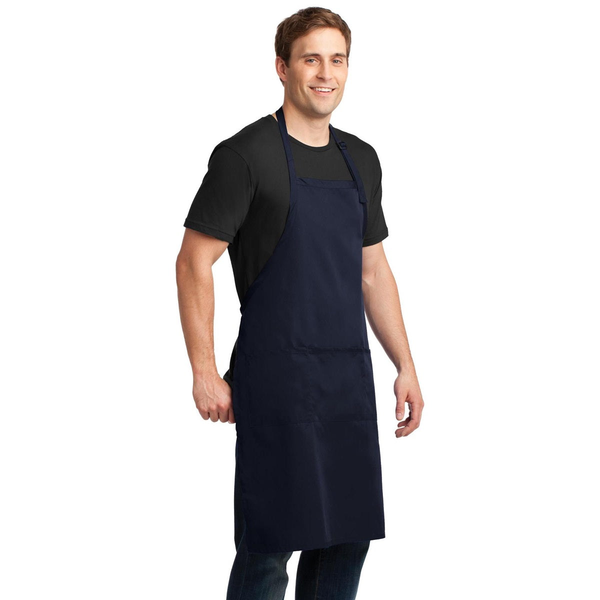 Black Aprons - Port Authority - Durable Fabric - Stain Resistant