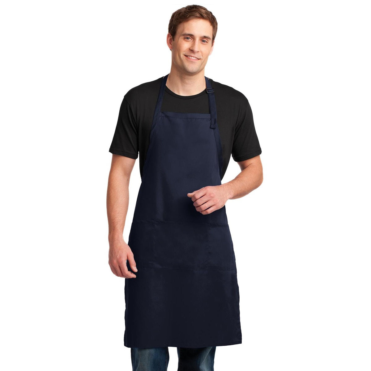 Black Aprons - Port Authority - Durable Fabric - Stain Resistant