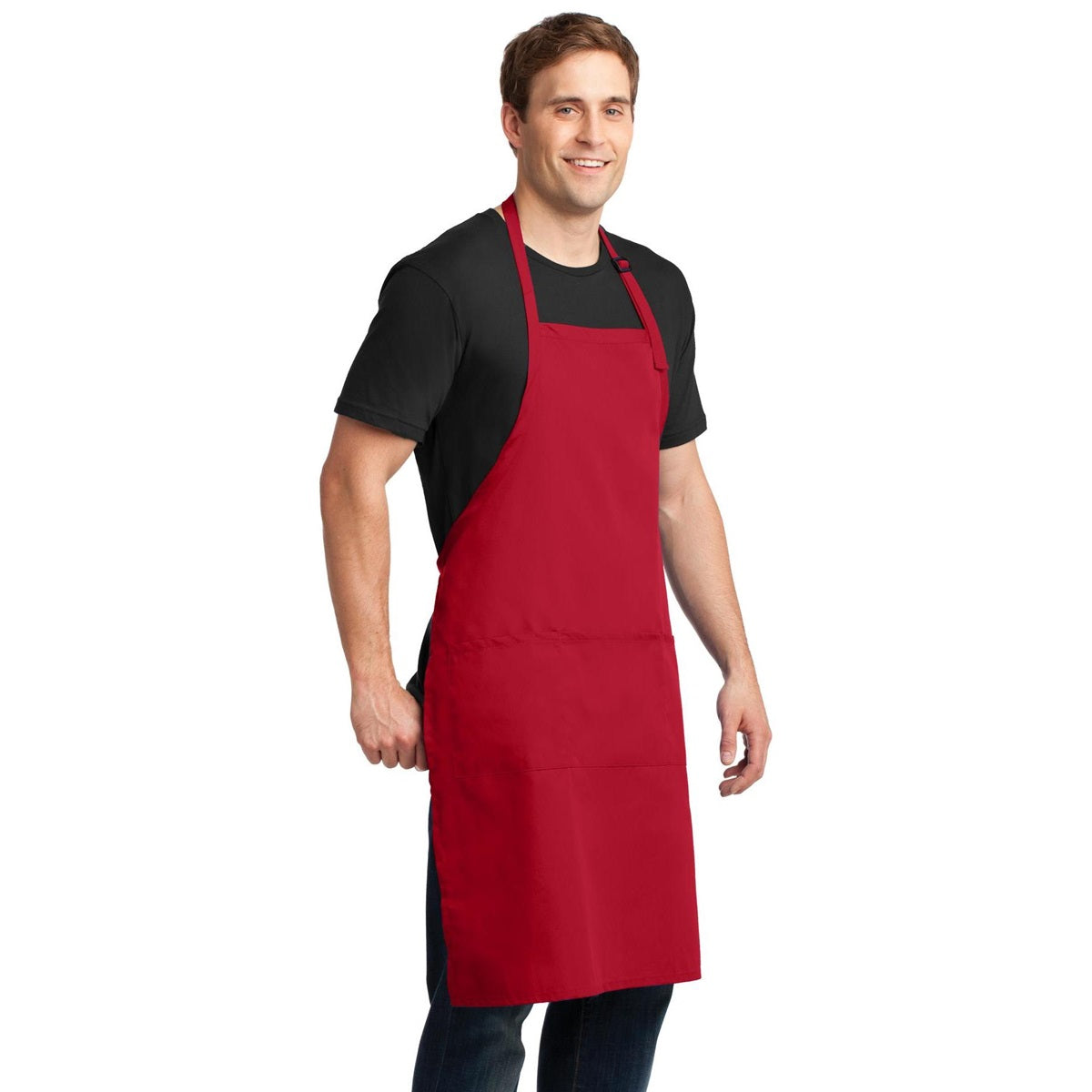 Black Aprons - Port Authority - Durable Fabric - Stain Resistant