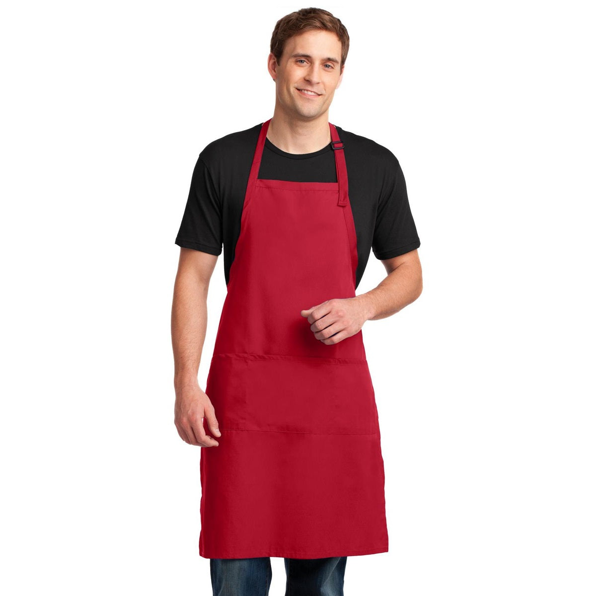 Black Aprons - Port Authority - Durable Fabric - Stain Resistant