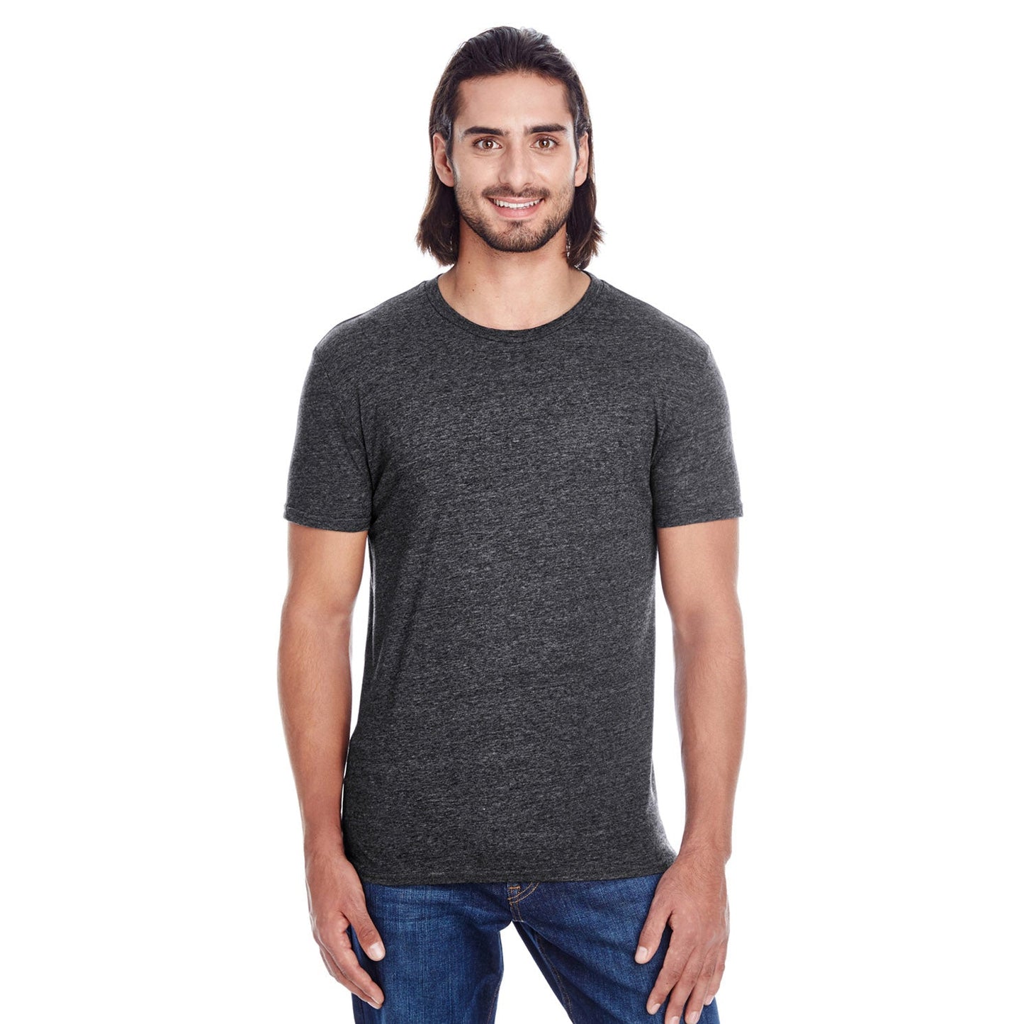 Black Triblend T-Shirts - Threadfast - Eco-Friendly Fit