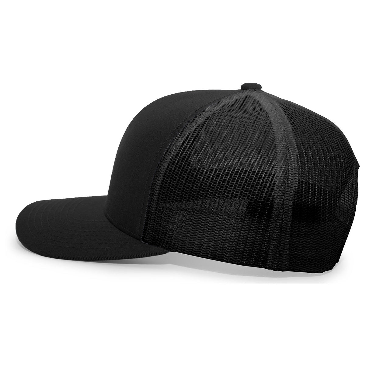 Black/Neon Blue Ball Caps - Pacific Headwear - Snapback Hat