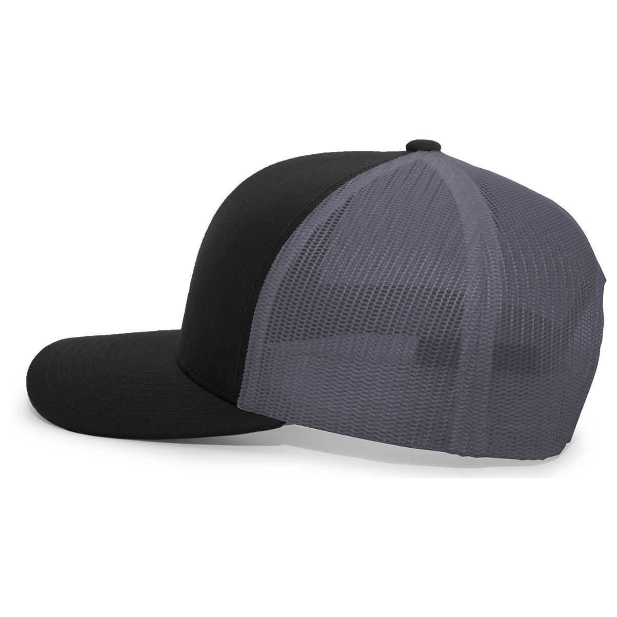 Black/Neon Blue Ball Caps - Pacific Headwear - Snapback Hat