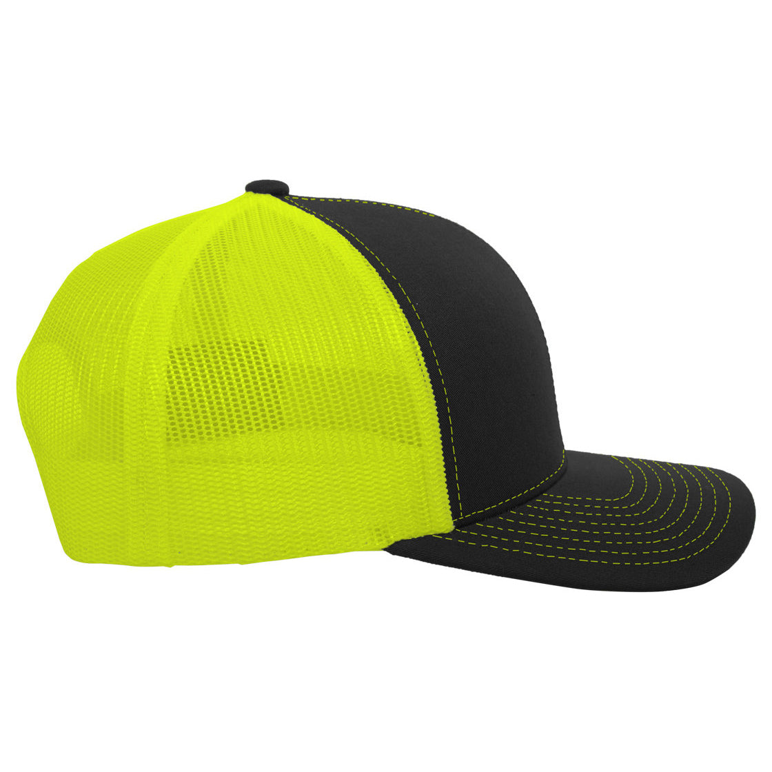 Black/Neon Blue Ball Caps - Pacific Headwear - Snapback Hat