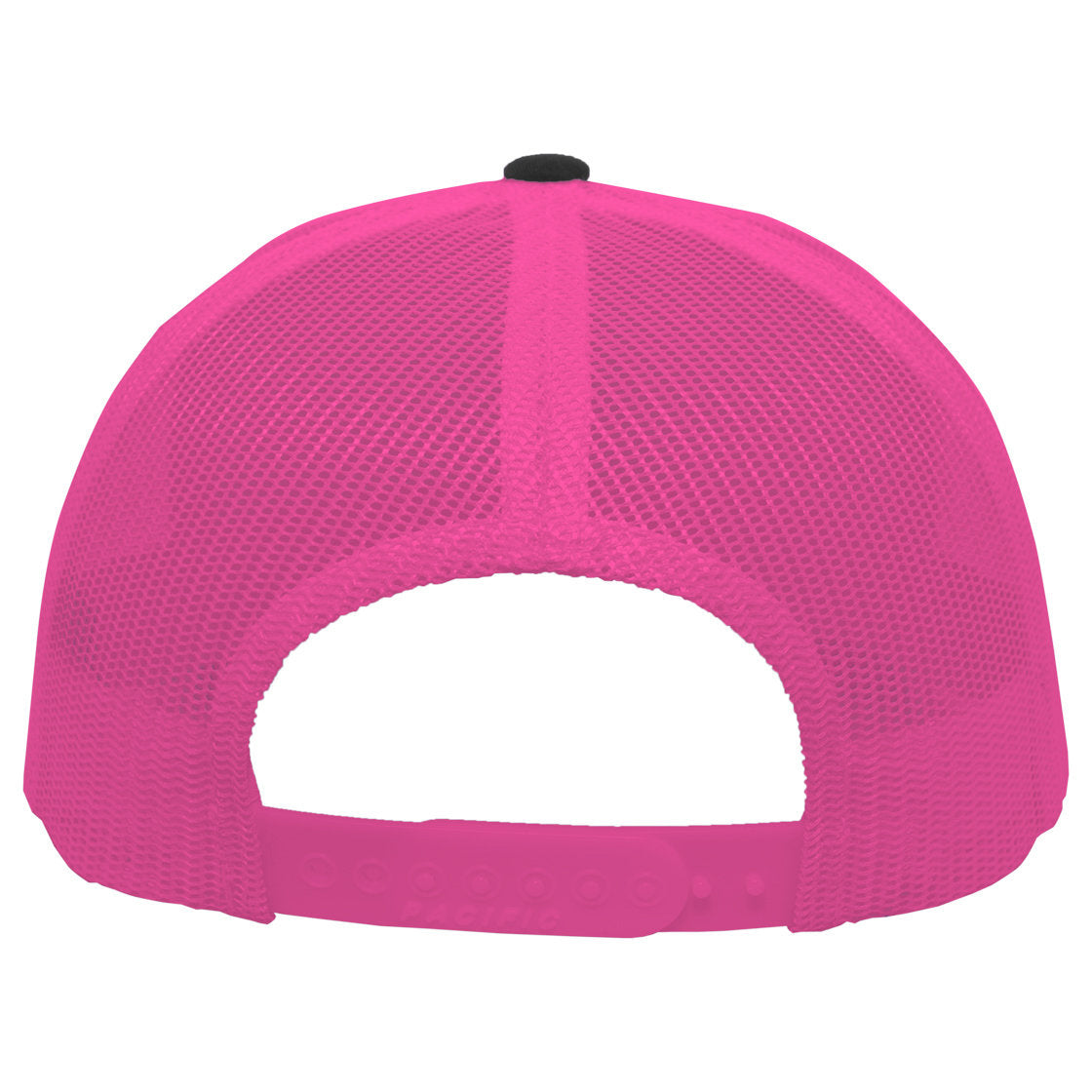 Black/Neon Blue Ball Caps - Pacific Headwear - Snapback Hat