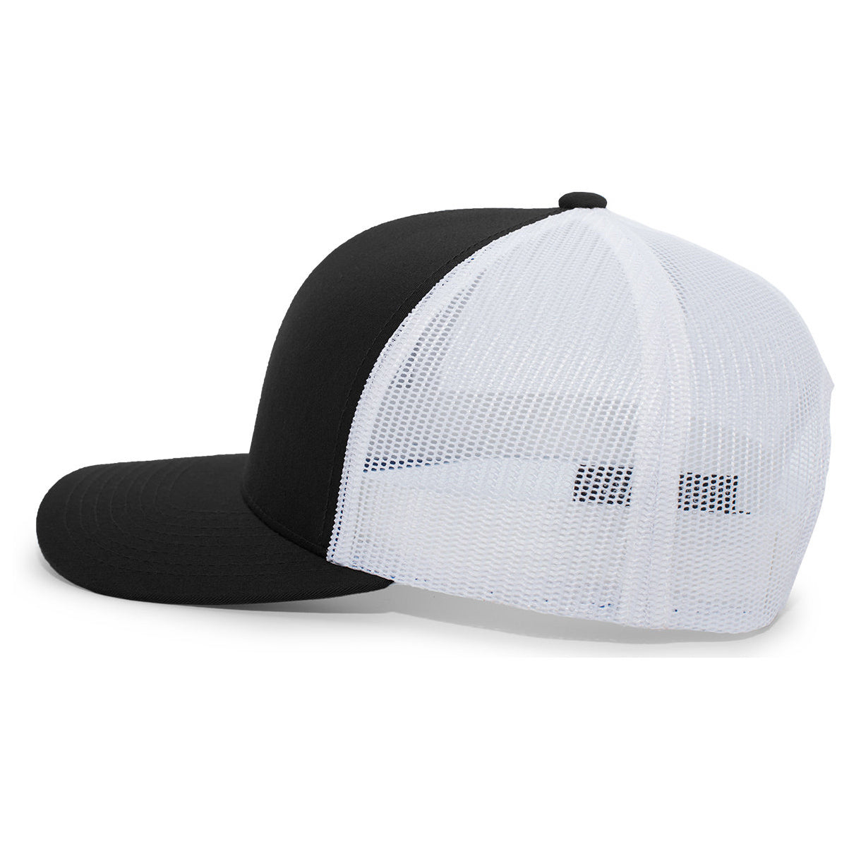 Black/Neon Blue Ball Caps - Pacific Headwear - Snapback Hat