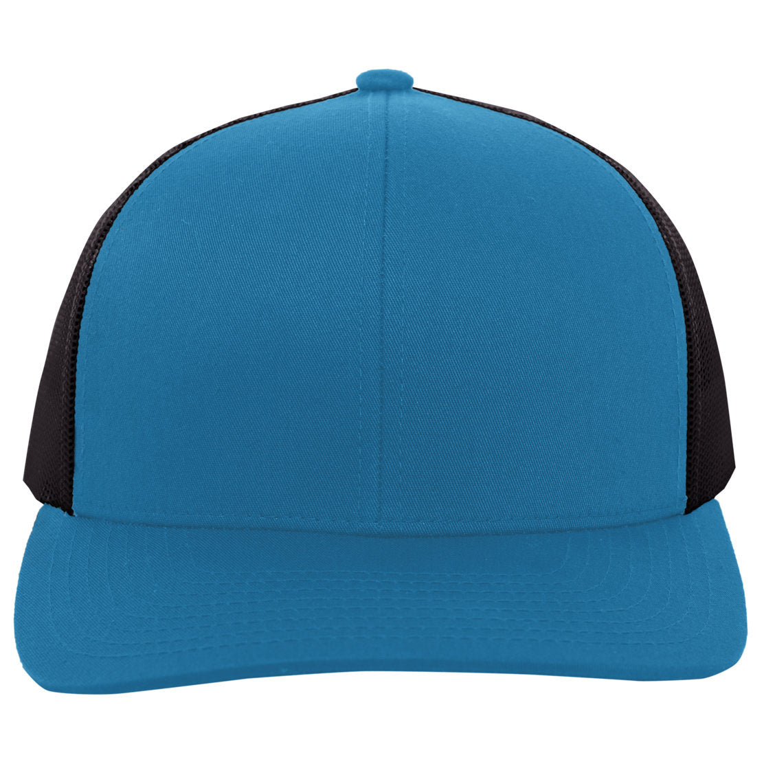 Black/Neon Blue Ball Caps - Pacific Headwear - Snapback Hat