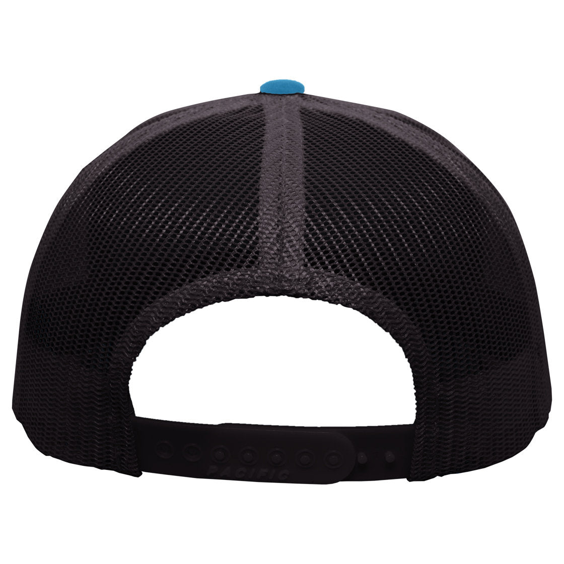 Black/Neon Blue Ball Caps - Pacific Headwear - Snapback Hat