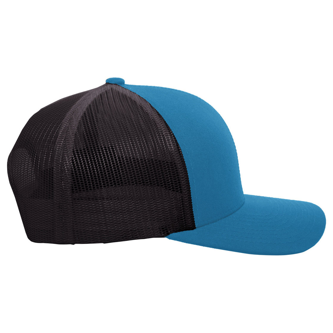 Black/Neon Blue Ball Caps - Pacific Headwear - Snapback Hat