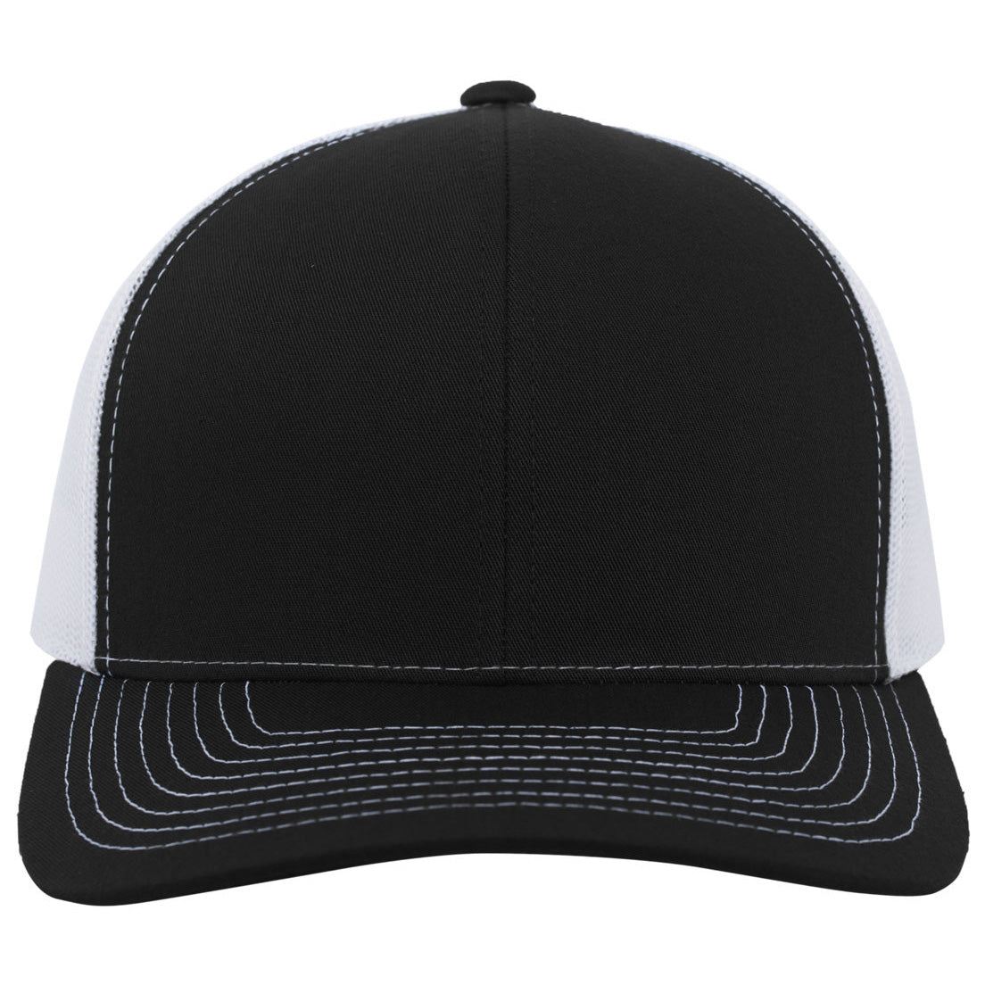 Black/White Ball Caps - Pacific Headwear - Stylish Trucker - Fashion Accessory