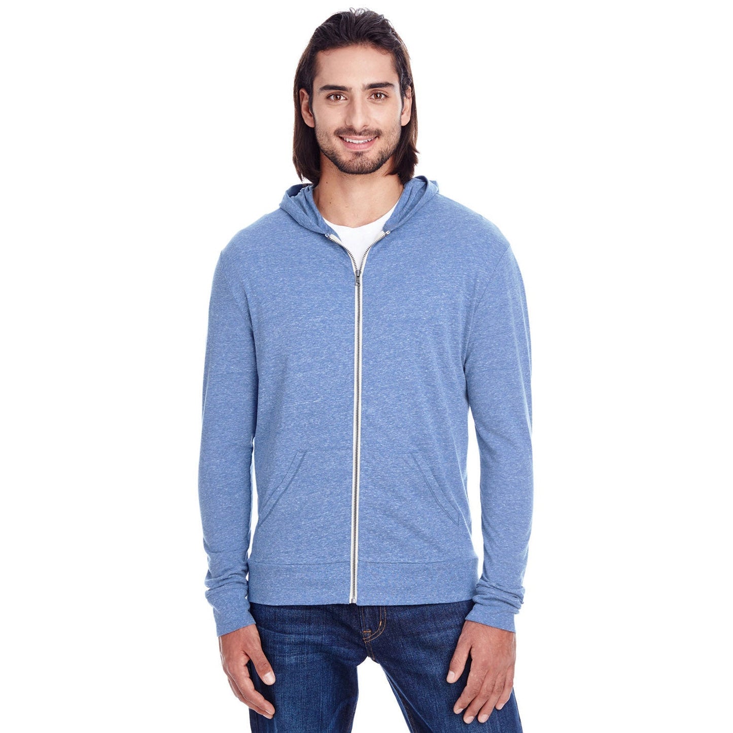 Black Triblend Hoodie - Threadfast - Eco-Friendly Design