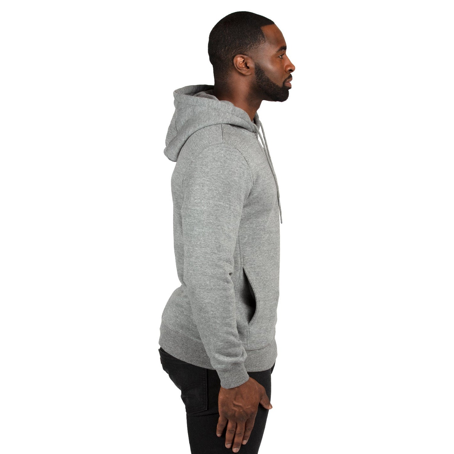 Black Fleece Sweatshirt - Threadfast - Eco-Friendly Design