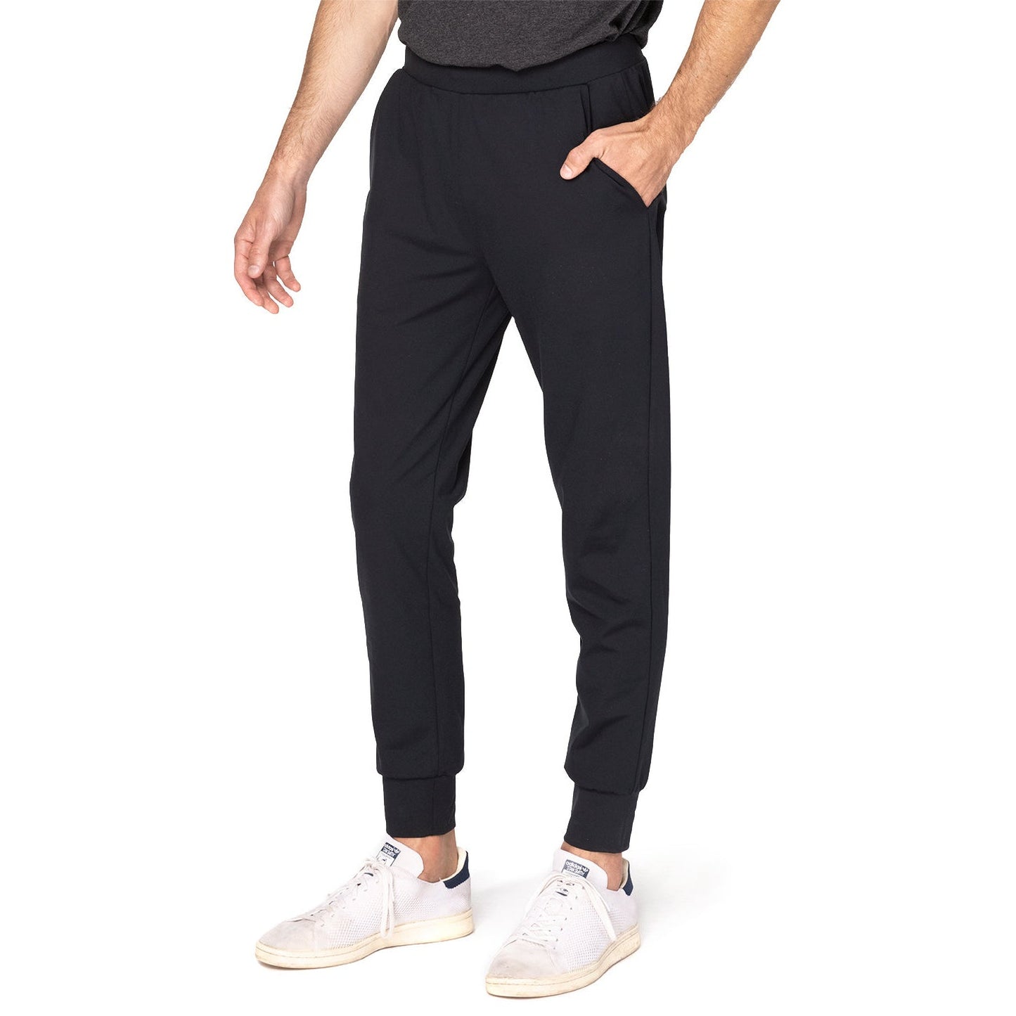 Black Heather Sweatpants - Threadfast - Eco-Friendly Fit