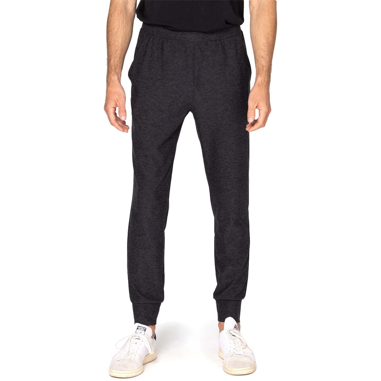 Black Heather Sweatpants - Threadfast - Eco-Friendly Fit