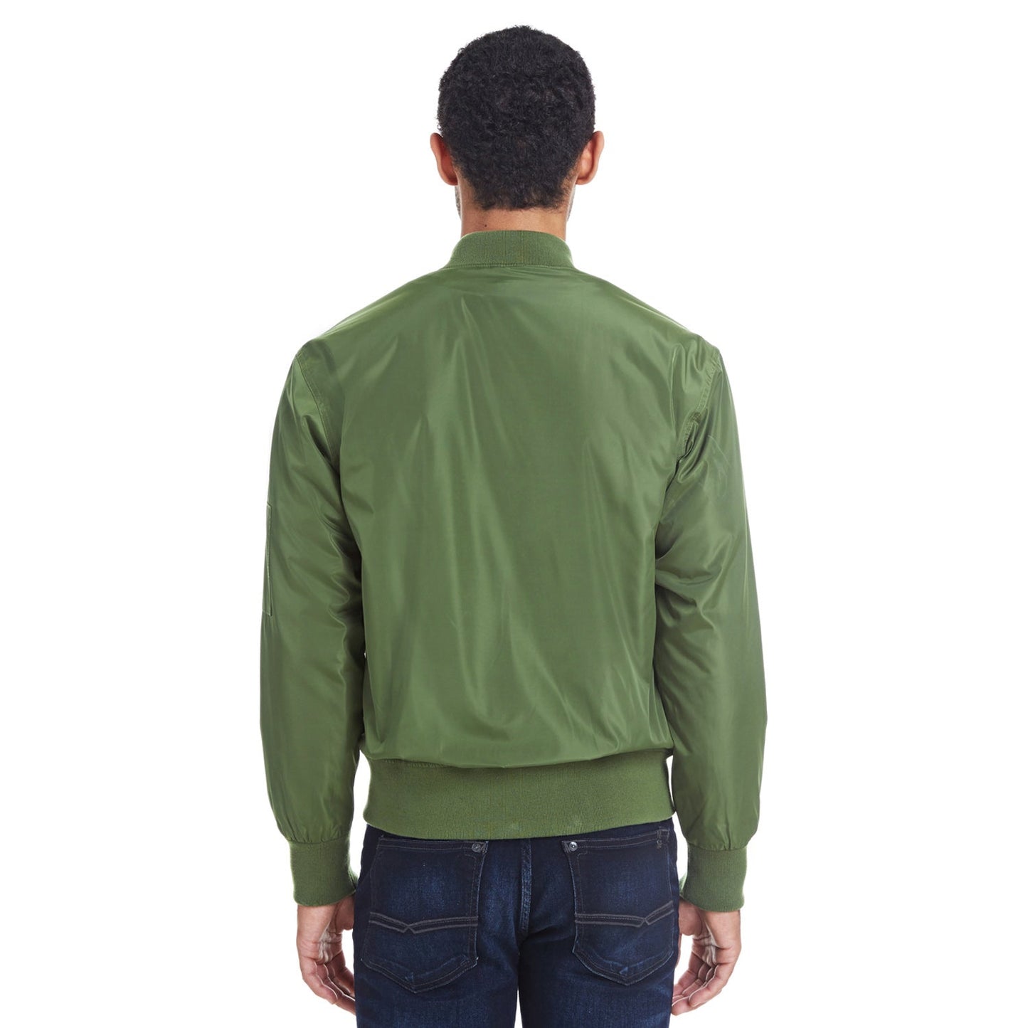 Black Vegan Leather Jacket - Threadfast - Stylish Bomber