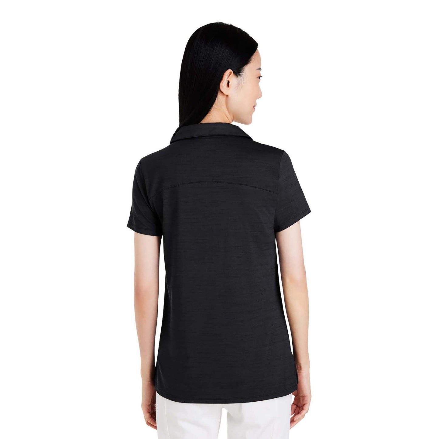 Puma Black Heather Polo - PUMA - Moisture Wicking