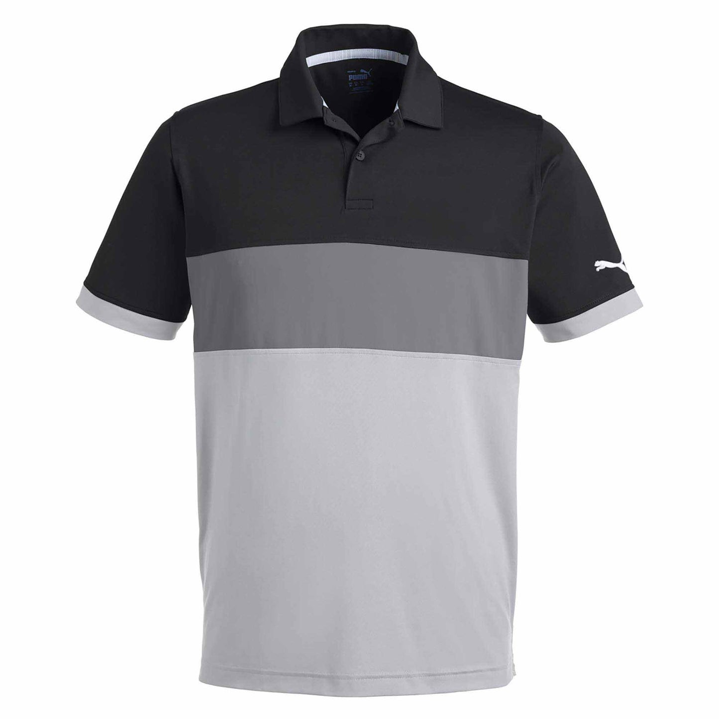 Puma Black Polo Shirt - PUMA Golf - Moisture Wicking