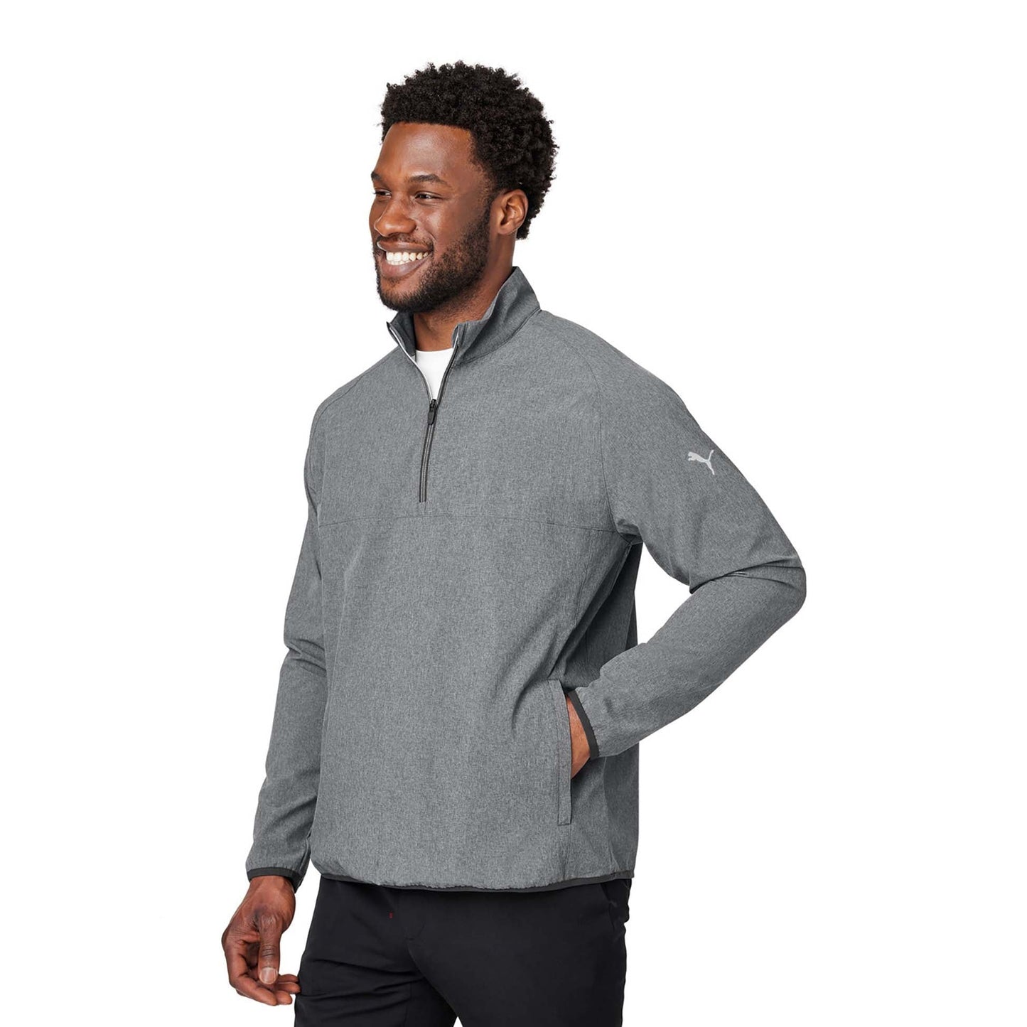 Puma Black Heather Sweatshirt - PUMA - Cozy Design
