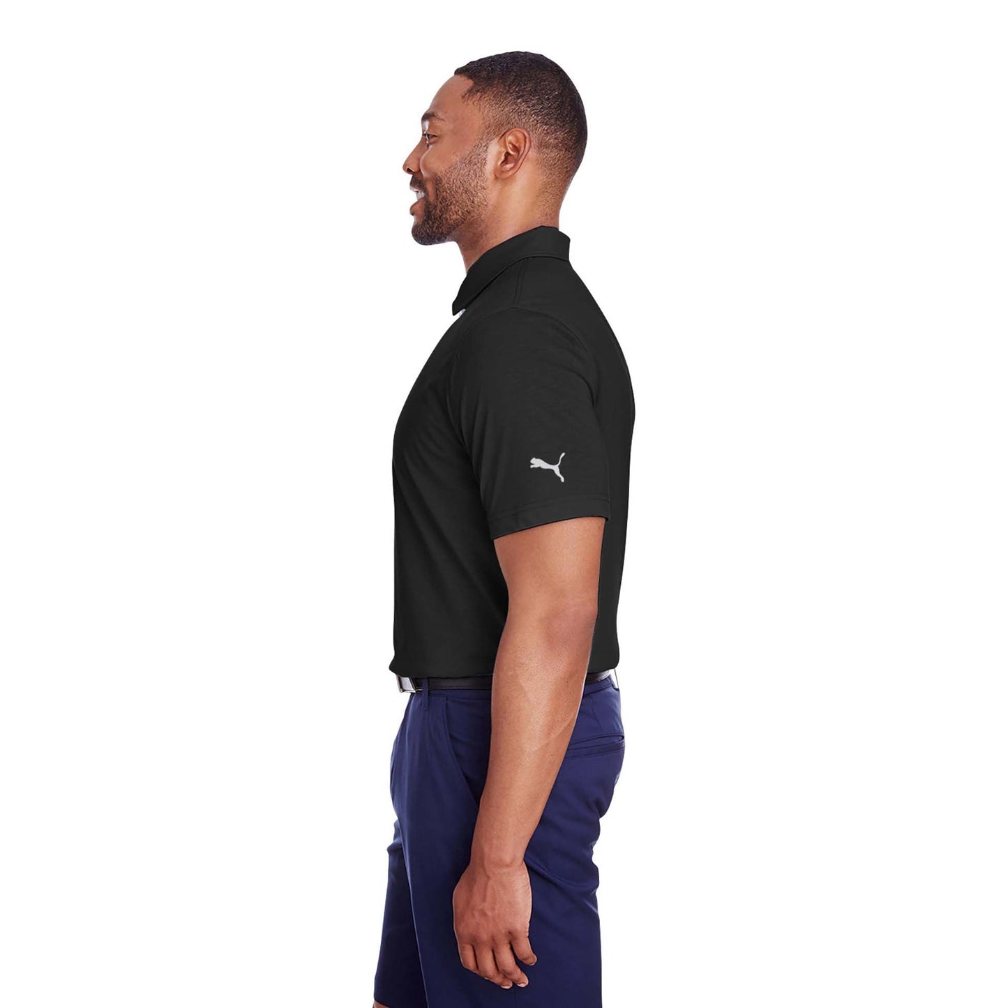 Puma Black Polo Shirt - PUMA Golf - Soft Cotton Blend
