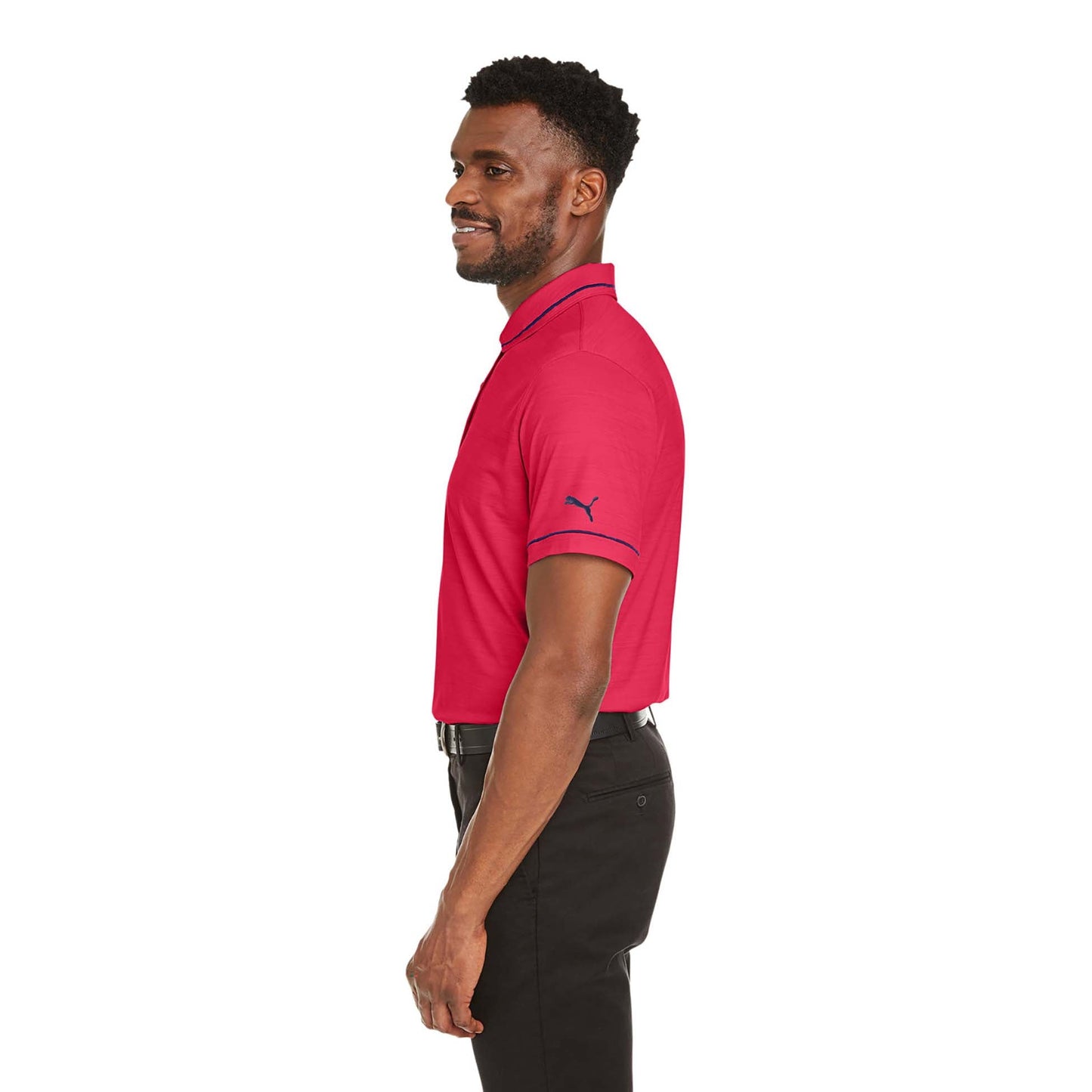 Puma Black Heather Polo Shirt - PUMA Golf - Moisture Wicking