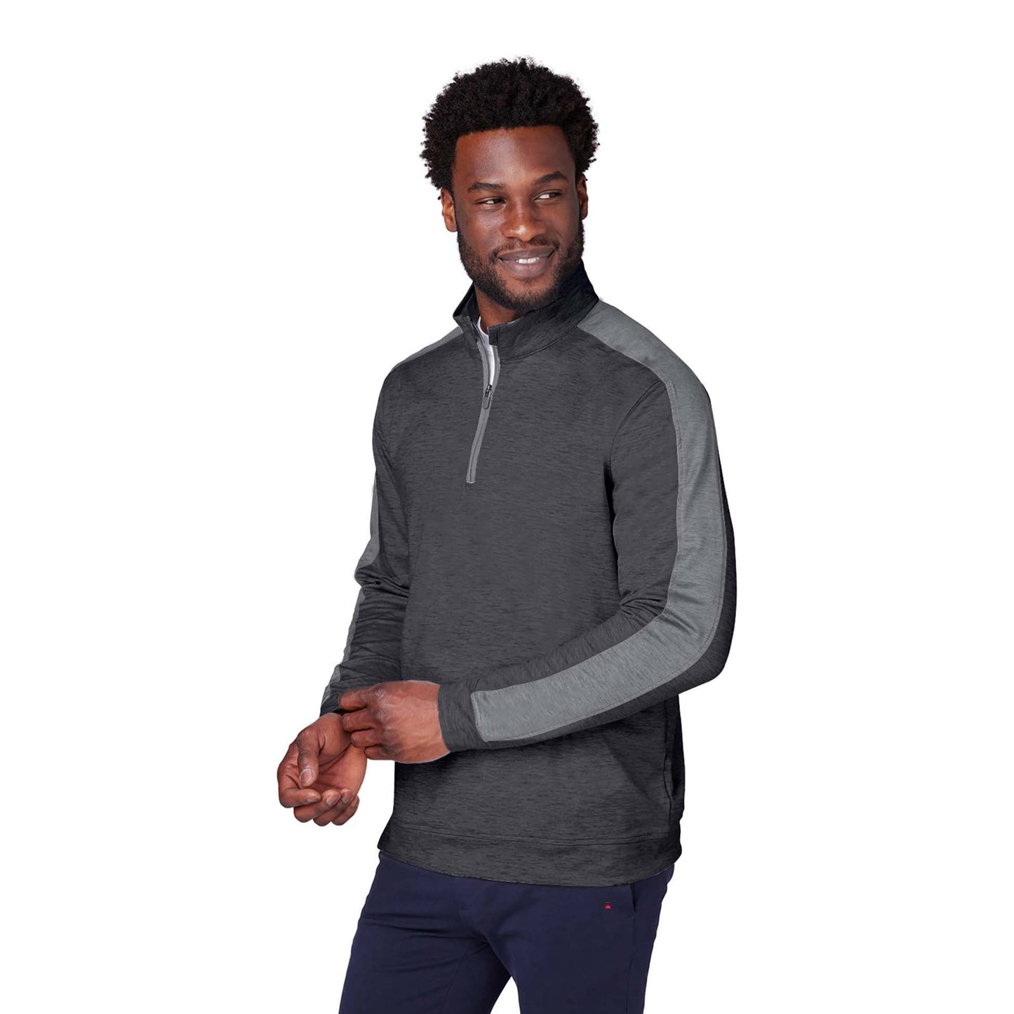 Puma Black Heather Sweatshirt - PUMA Golf - Moisture-Wicking