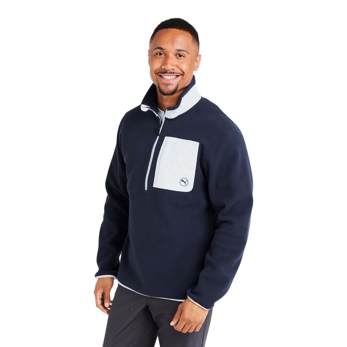 Puma Black/Slate Sky Sweatshirts - PUMA Golf - Fleece Cozy
