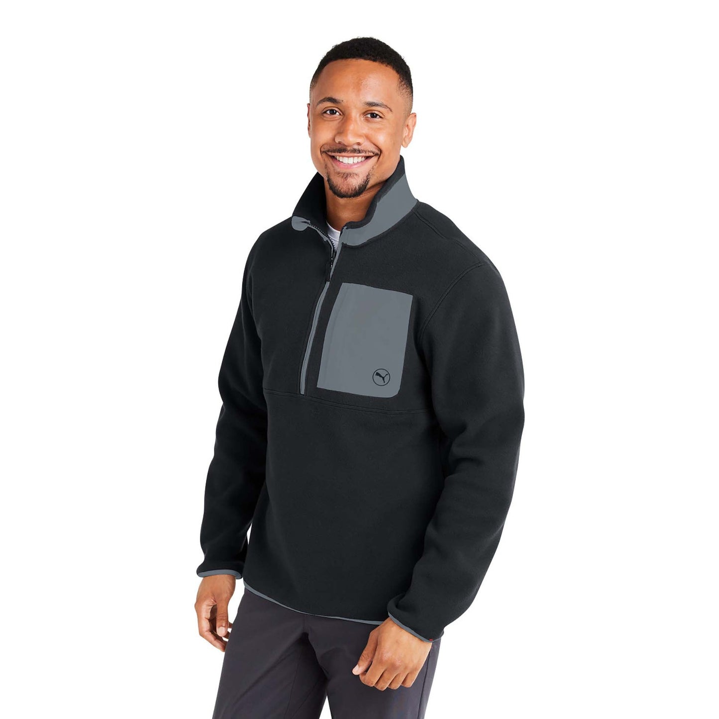 Puma Black/Slate Sky Sweatshirts - PUMA Golf - Fleece Cozy