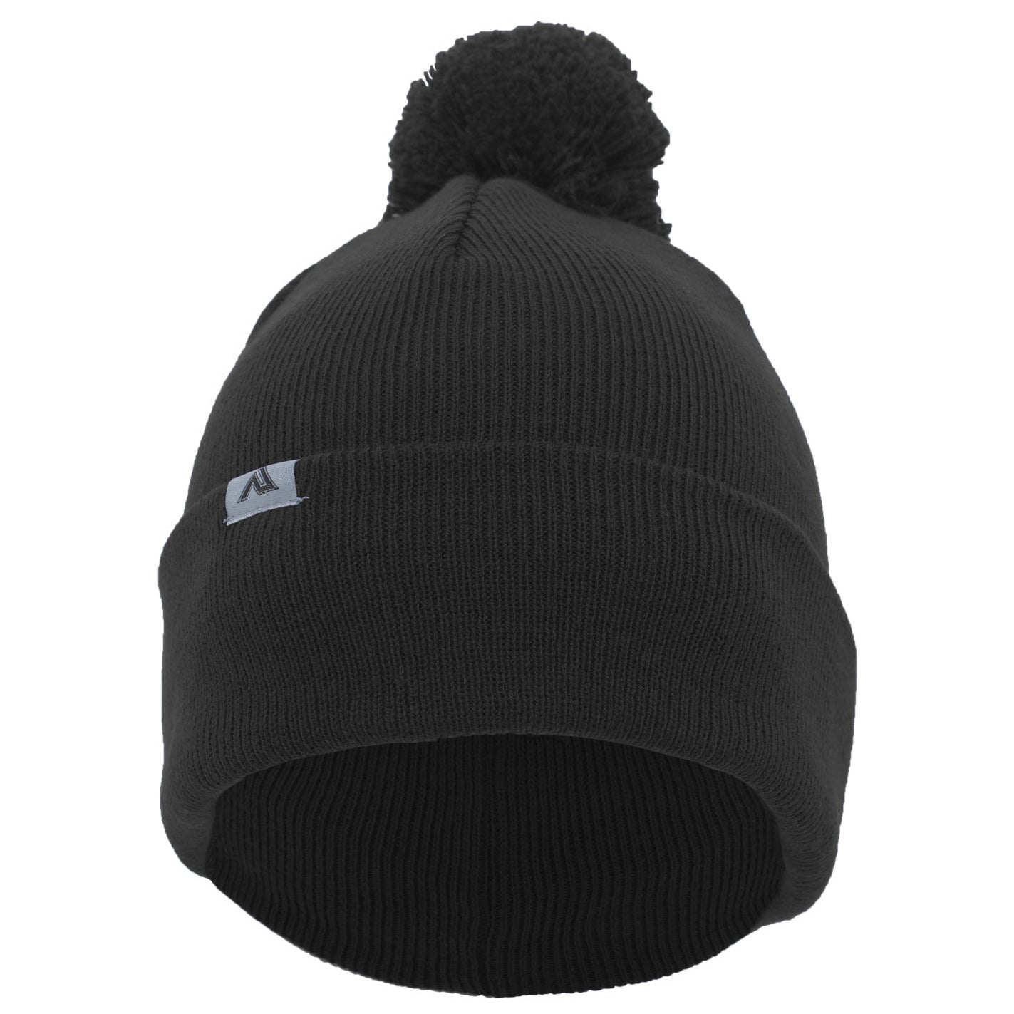 Black/Red Beanies - Pacific Headwear - Stylish Knit Pom-Pom