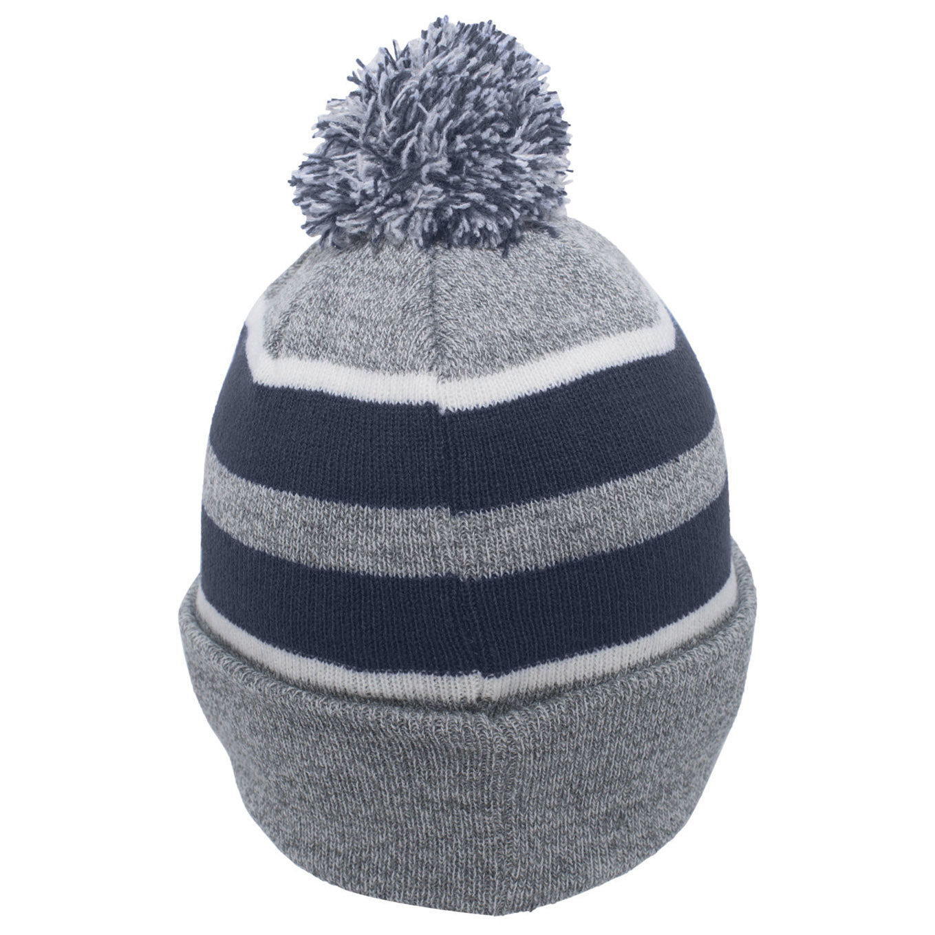 Black/Red Beanies - Pacific Headwear - Stylish Knit Pom-Pom