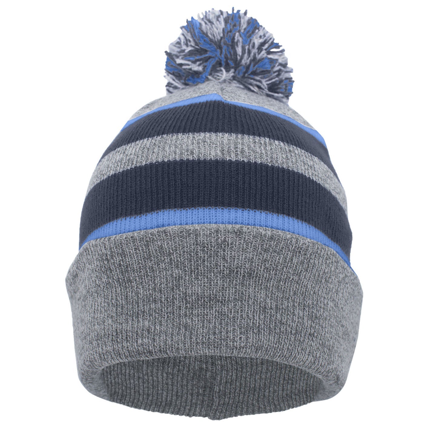 Black/Red Beanies - Pacific Headwear - Stylish Knit Pom-Pom
