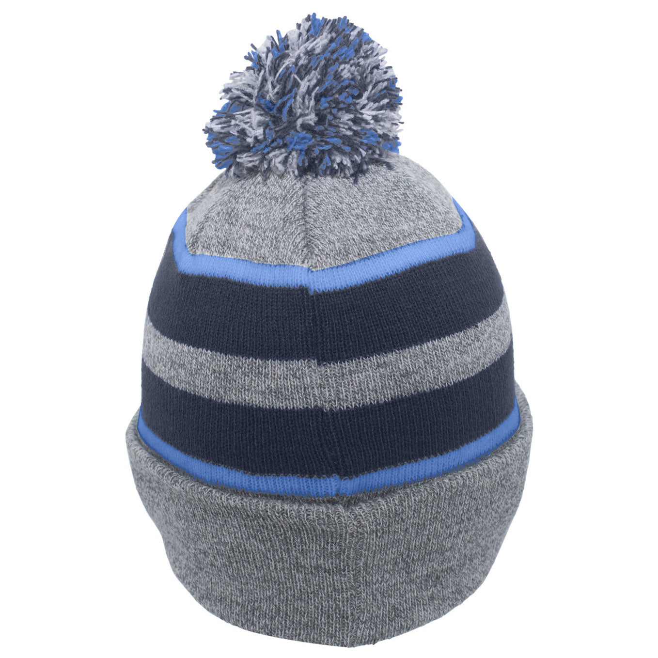 Black/Red Beanies - Pacific Headwear - Stylish Knit Pom-Pom