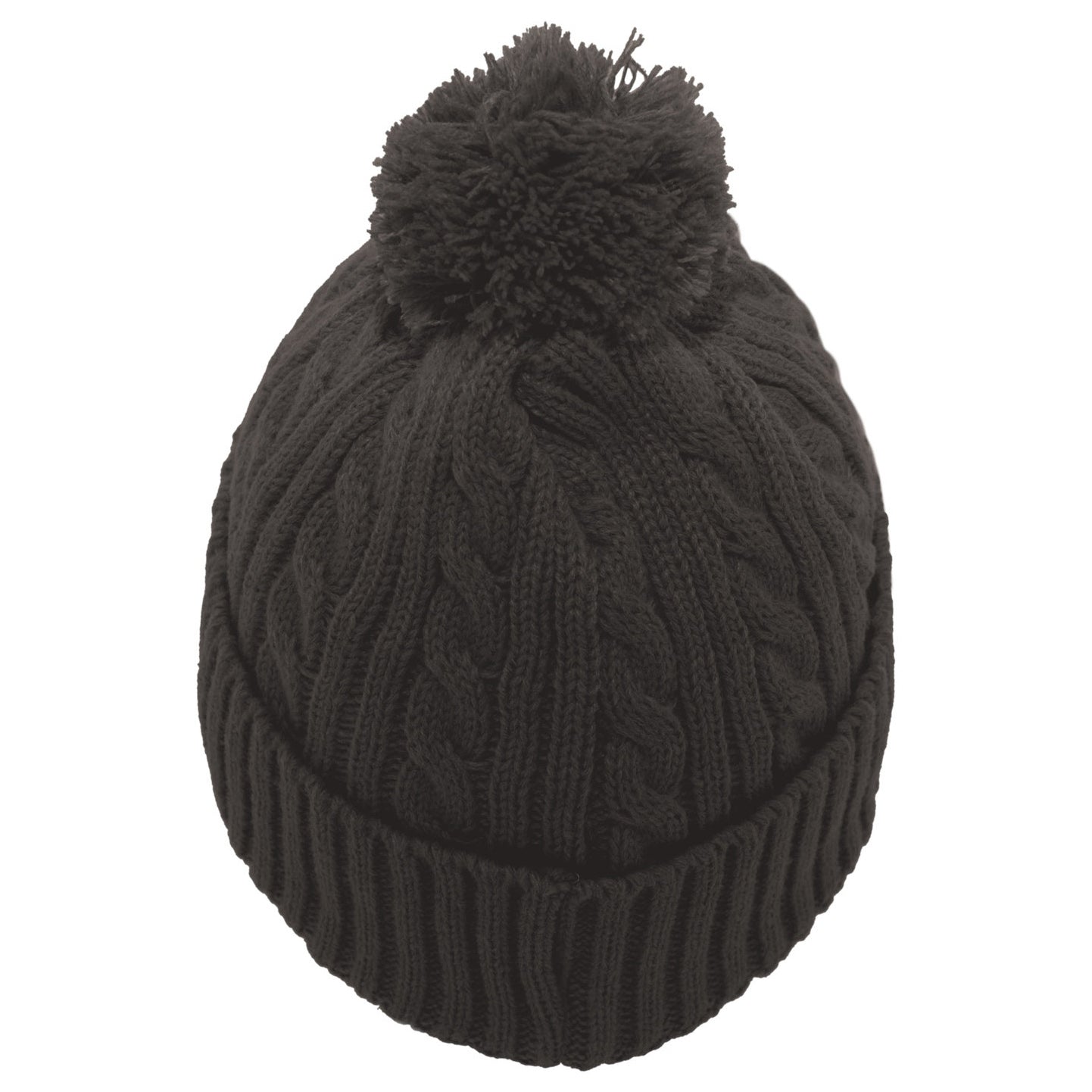 Black Beanies - Pacific Headwear - Cable Knit Style