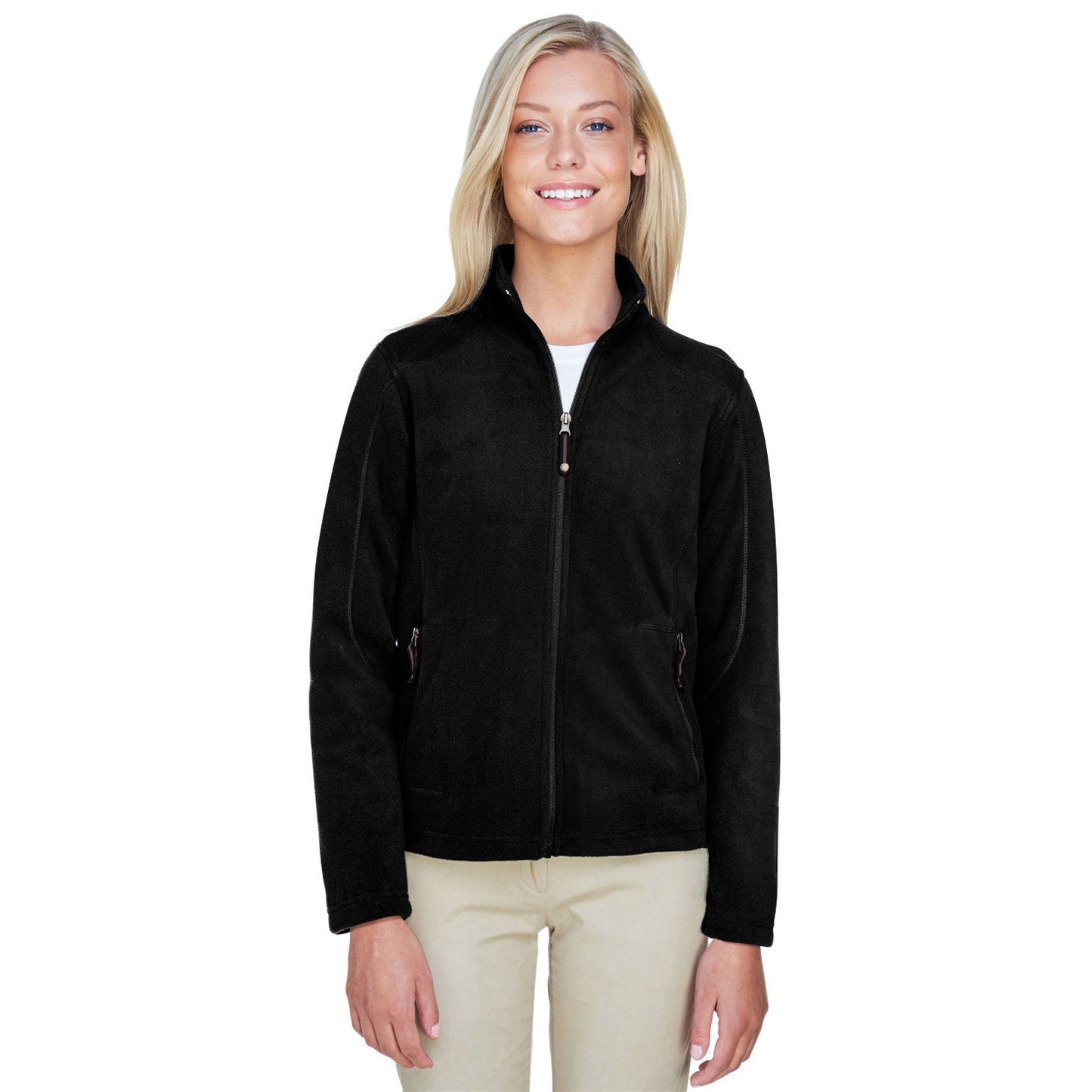 Black Fleece Jacket - North End - Cozy Design