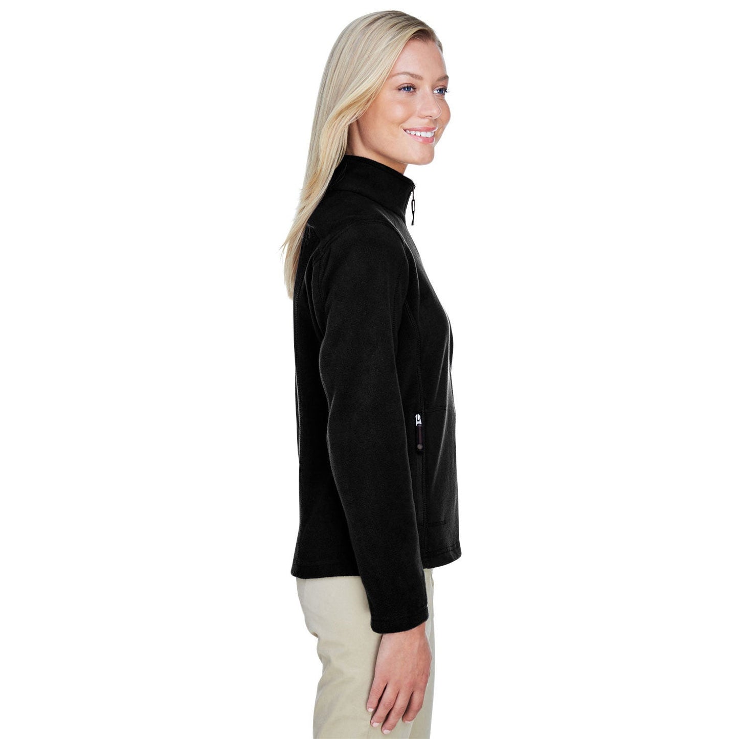 Black Fleece Jacket - North End - Cozy Design