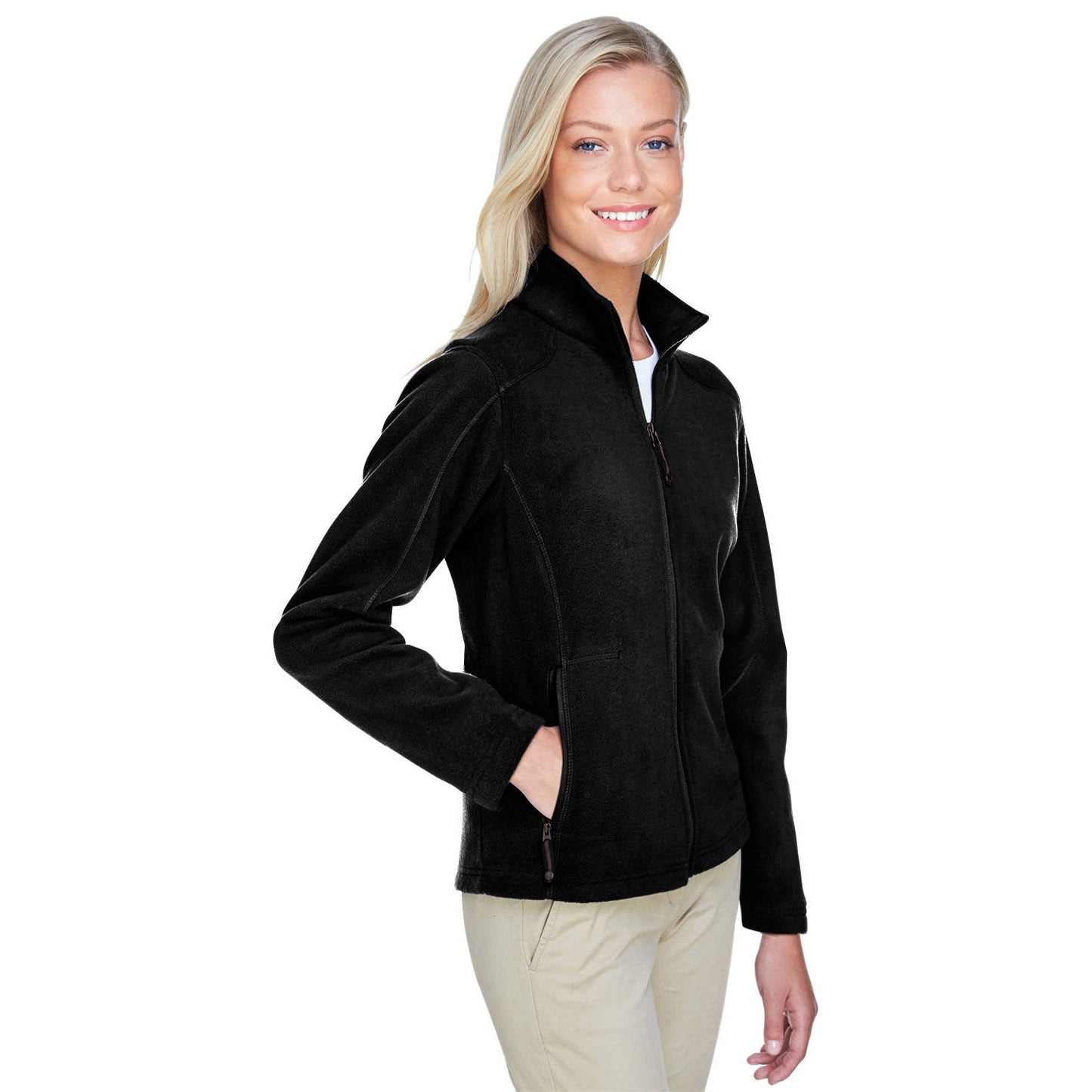 Black Fleece Jacket - North End - Cozy Design