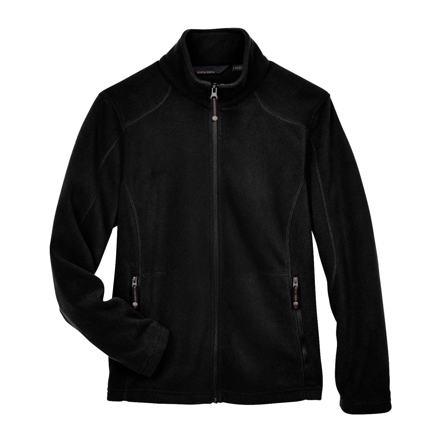 Black Fleece Jacket - North End - Cozy Design