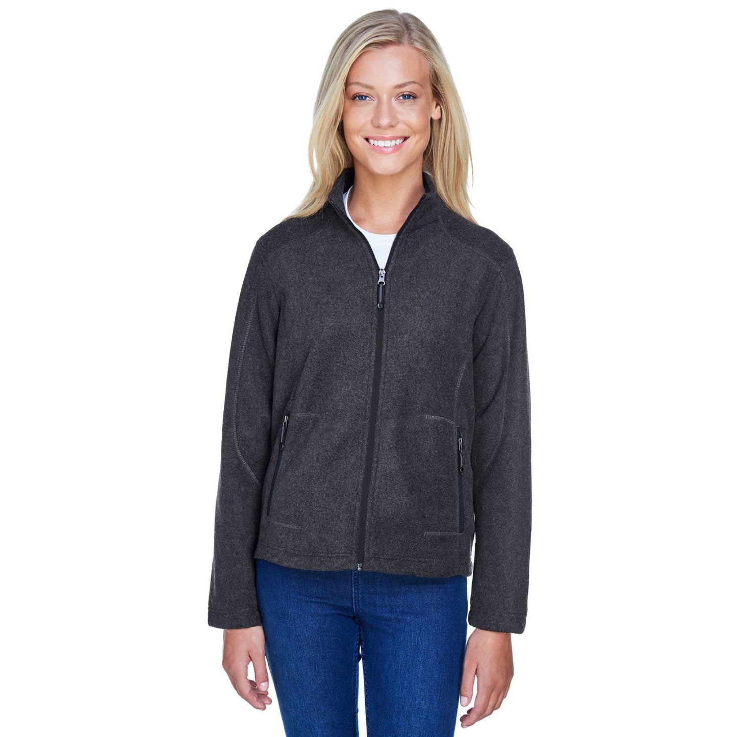 Black Fleece Jacket - North End - Cozy Design