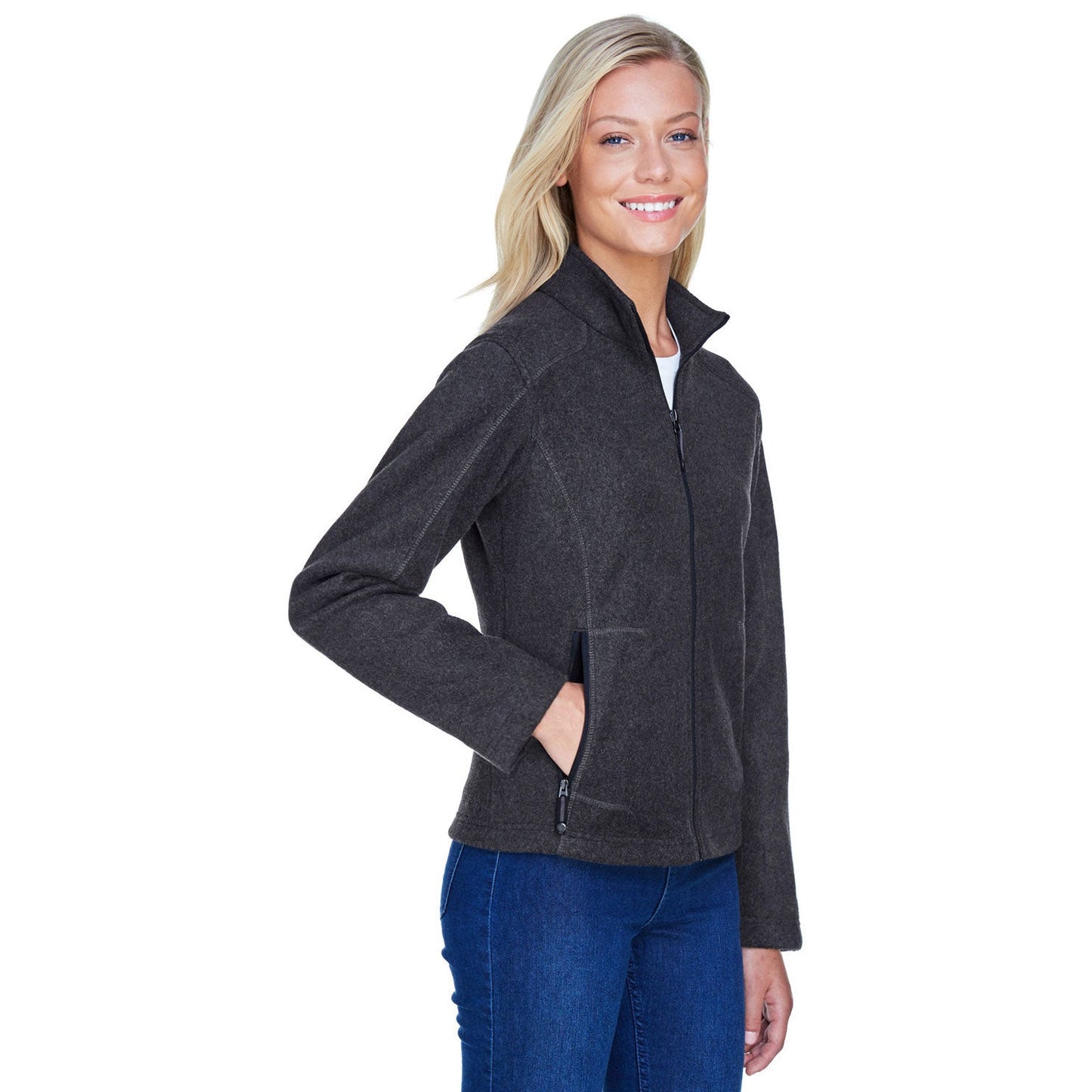 Black Fleece Jacket - North End - Cozy Design