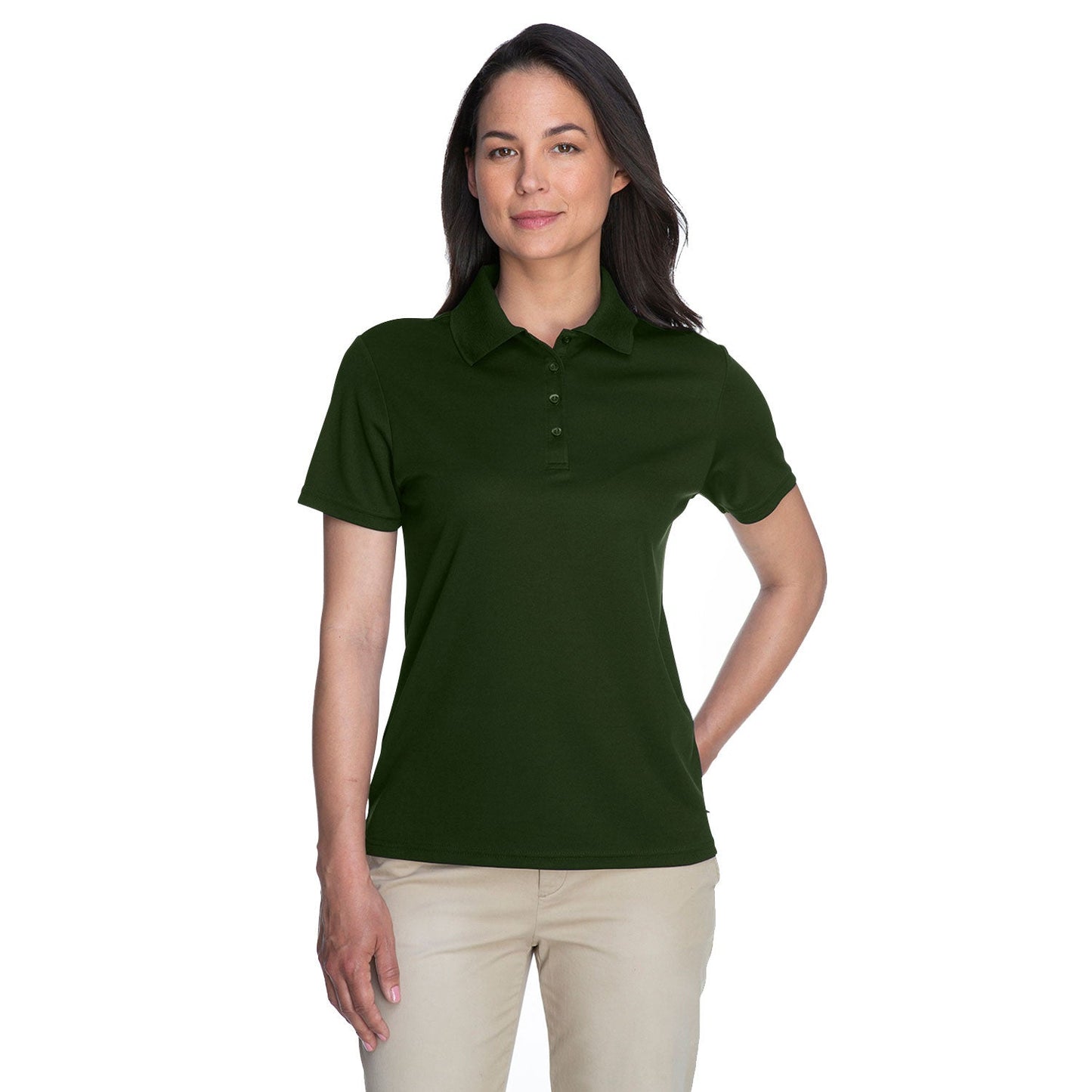 Black Polo Shirt - Core 365 - Performance Pique