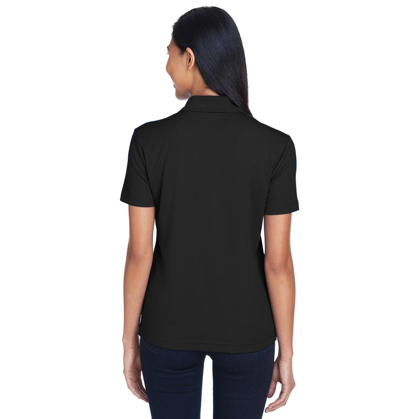 Black Polo Shirt - Core 365 - Performance Fabric