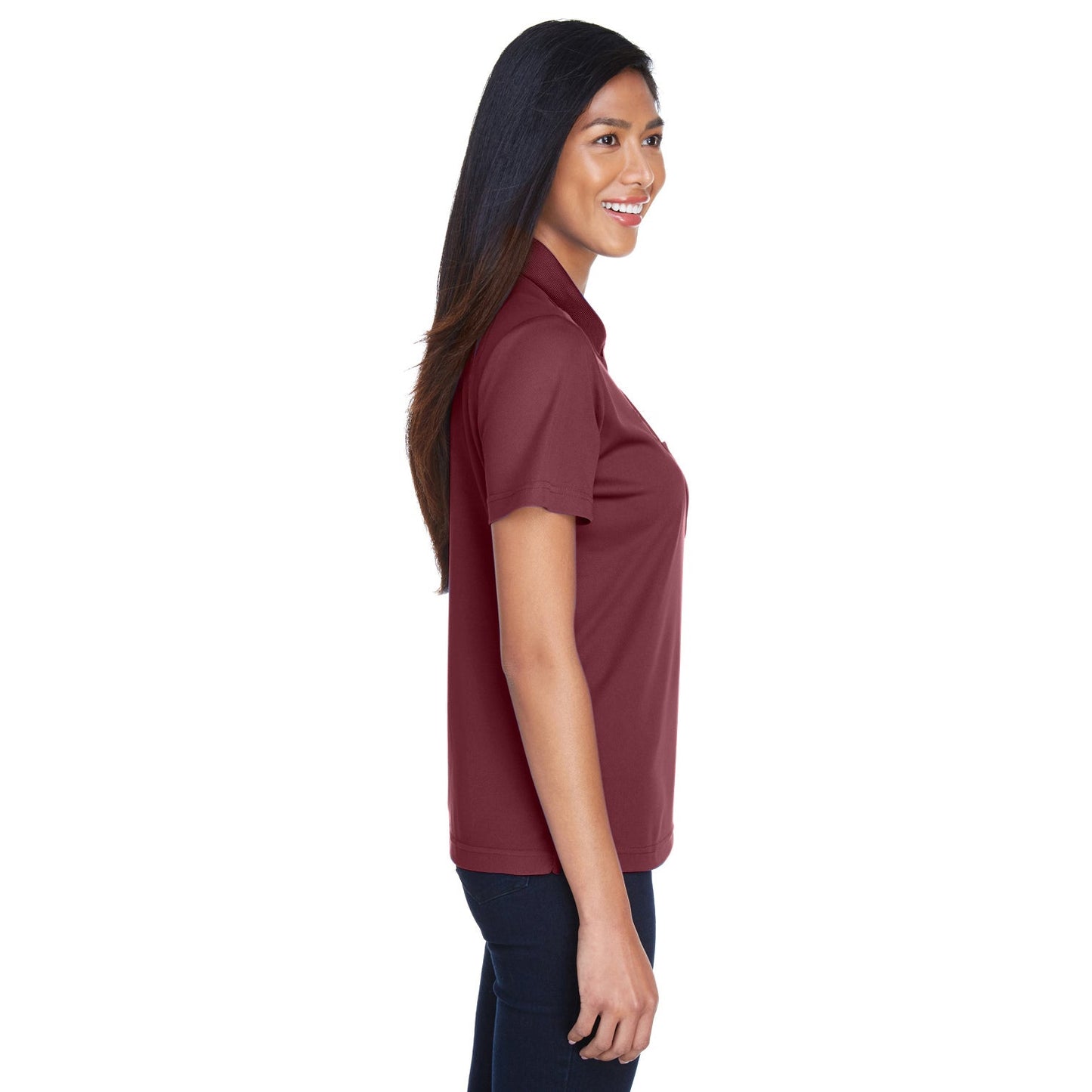 Black Polo Shirt - Core 365 - Performance Fabric