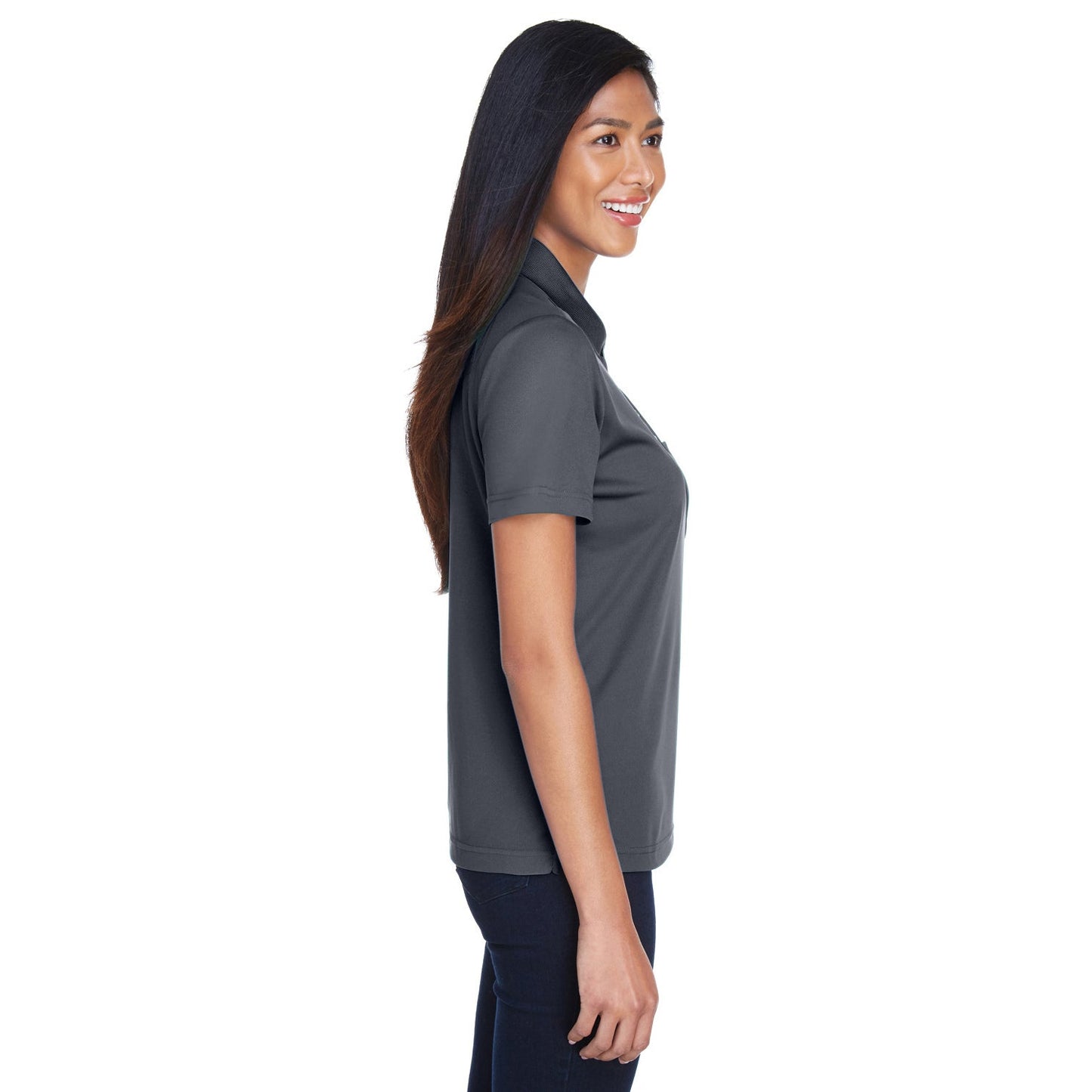 Black Polo Shirt - Core 365 - Performance Fabric
