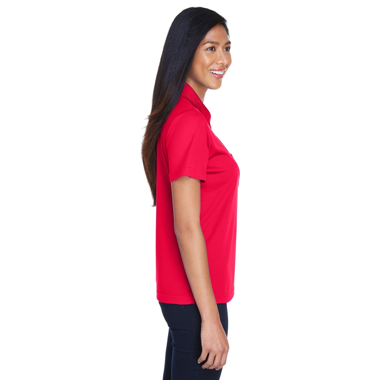 Black Polo Shirt - Core 365 - Performance Fabric